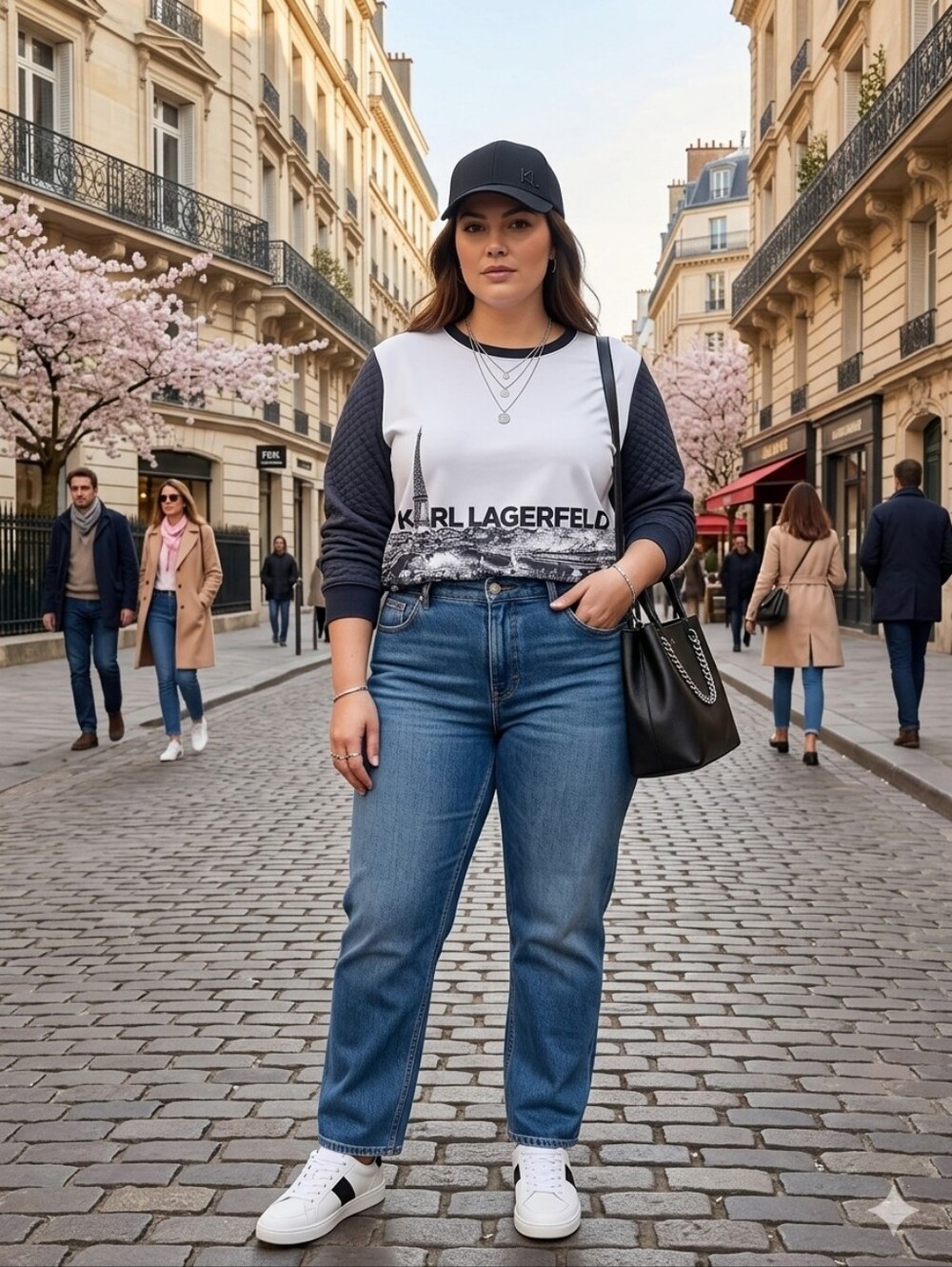 KARL LAGERFELD Sweat Élégant Avec Graphique De Paris Skyline